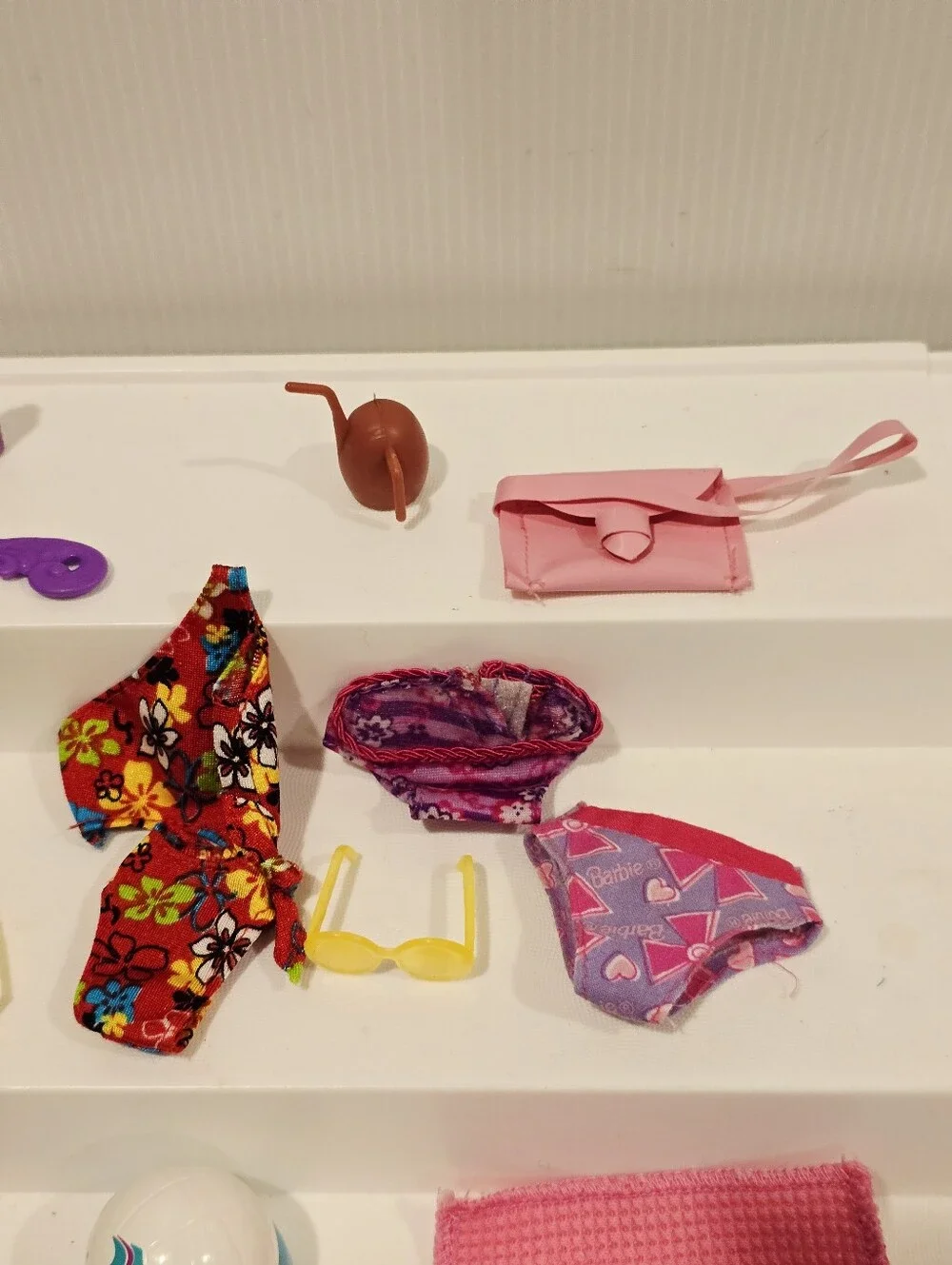 Vintage Barbie Doll Swimsuit and Beach Accessories Set